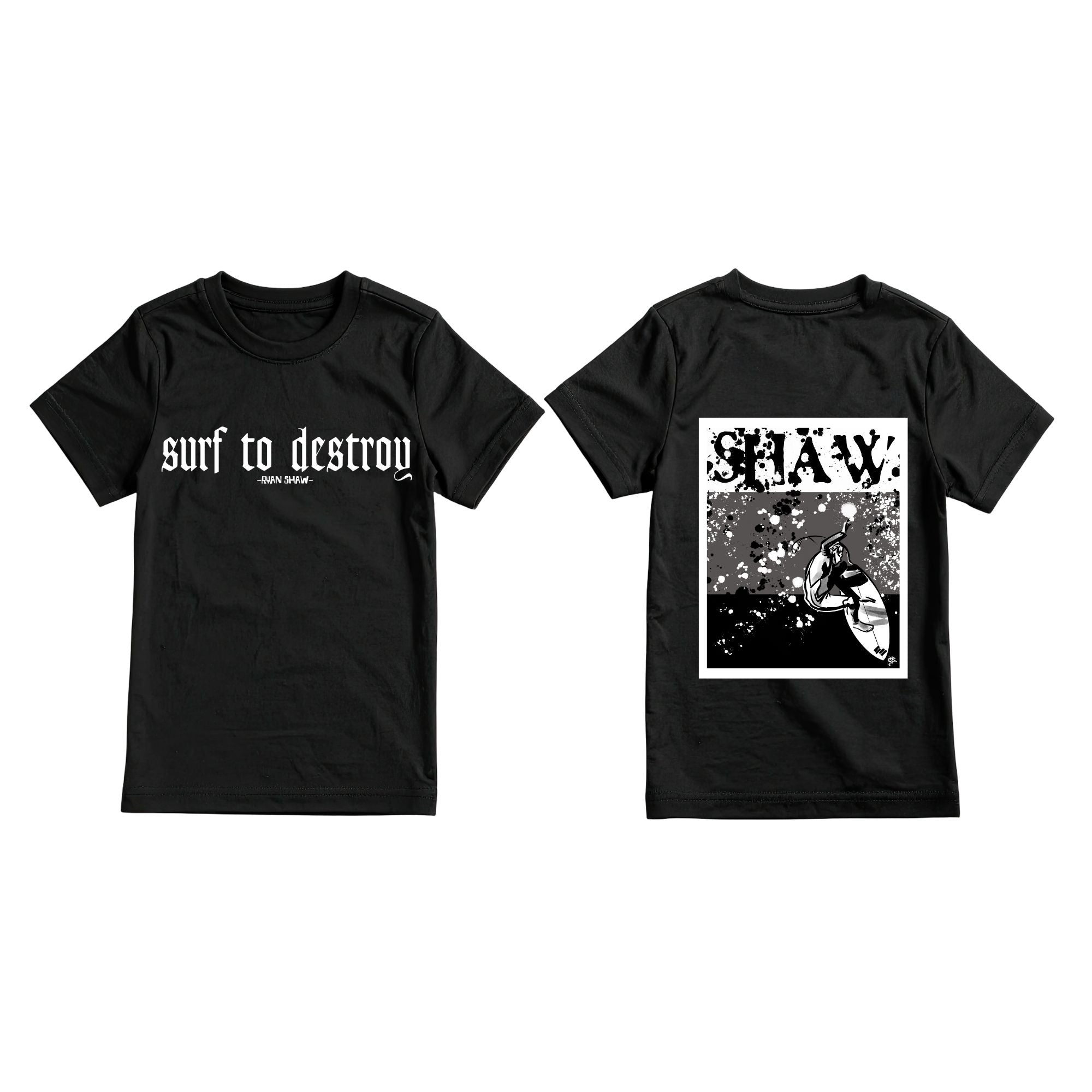 Ryan Shaw T-Shirt - Black (Surfer)